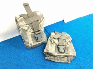 【米軍放出品】☆未使用品 ABU キャンティーンポーチ 2個 ウエストポーチ サバゲー ミリタリー (コンパクト) ☆CJ23E