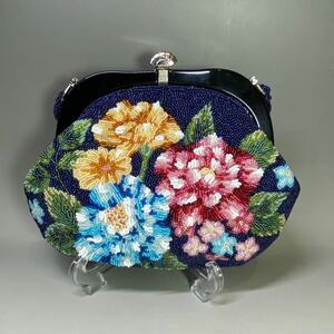  beads bag floral print beads back beads antique flower pattern antique beads bulrush . bag 
