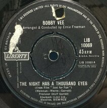 EP 洋楽 Bobby Vee / The Night Has A Thousand Eyes 英盤 b_画像3