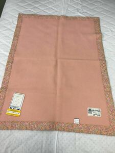 [ новый товар ] оригинальный шерсть детское одеяло 85×115 розовый × маленький цветочный принт симпатичный Tokyo запад река сделано в Японии 