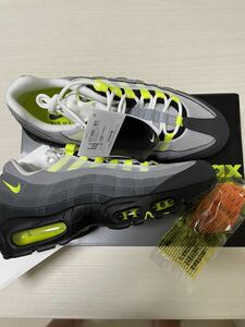 国内正規新品 27.5cm NIKE AIRMAX 95 OG 2020年復刻 イエロー グラデ US9.5 YELLOW NEON VOLT