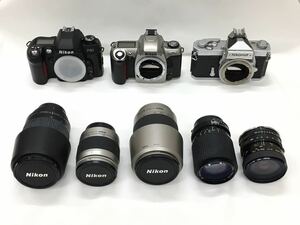 (R129) ジャンク ニコン F80 u ニコマートFTN ボディ 70-300mm f4-5.6 トキナー 35-105mm f3.5-4.5 Ai-s 等 レンズ おまとめセット