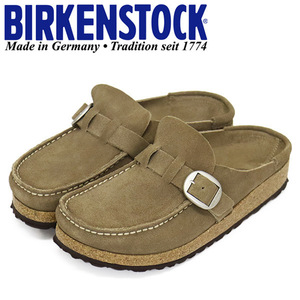 BIRKENSTOCK (ビルケンシュトック) 1019490 BUCKLEY バックリー スエードレザーサンダル GRAY TAUPE ナロー幅 BI286 38-約24.5cm