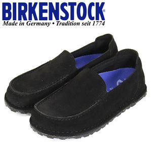 BIRKENSTOCK (ビルケンシュトック) 1026099 UTTI SLIP ON SUEDE LEVE スエードレザースリッポン BLACK ナロー幅 BI293 39-約25.0cm