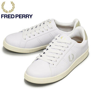 FRED PERRY (フレッドペリー) B6312 B721 LEATHER レザーシューズ T32 WHITExLOYS FP528 27.0cm