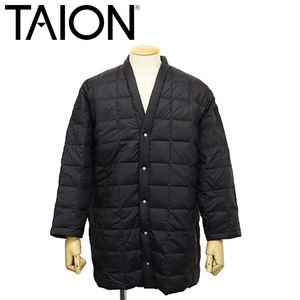 TAION (タイオン) 101HT HANTEN DOWN CARDIGAN ベーシック ハンテン ダウンカーディガン TA013BLACKxD.CHARCOAL1