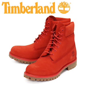 Timberland (ティンバーランド) A5VEW 6in PREM WP BT 6インチプレミアムウォータープルーフブーツ Red TB441 US8.5-約26.5cm