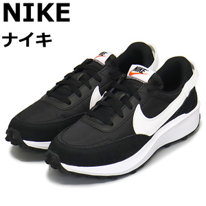 NIKE (ナイキ) DH9523 ウィメンズ ワッフル デビュー レディース スニーカー 002 ブラックxホワイト NK628 25.0cm