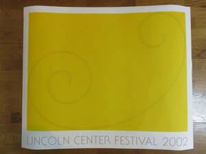 ■ロバート・マンゴールド「黄色のカールした人物、リンカーンセンターフェスティバルのために」　ポスター