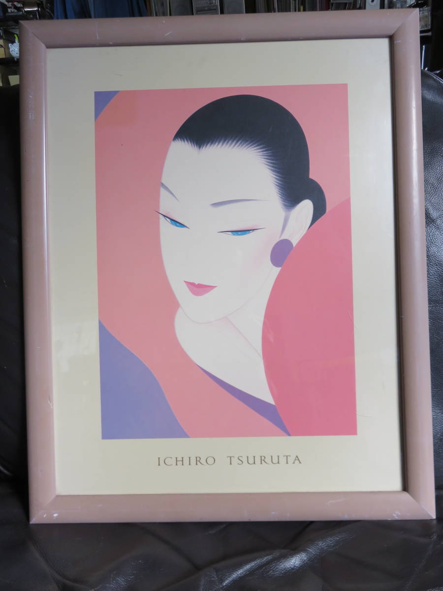 ■ICHIRO TSURUTA Ichiro Tsuruta Musa de la Alegría Pintura de Belleza Arte Interior Enmarcado, obra de arte, cuadro, retrato