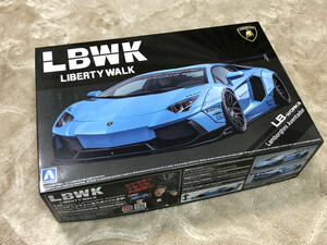  не использовался товар Aoshima [1/24 LB Works Lamborghini Aventador Ver.1 Liberty walk ]