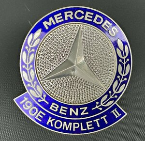 ★超貴重〝ＢＥＮＺ-１９０Ｅ-ＫＯＭＰＬＥＴＴⅡ〟フロントエンブレム/骨董品/マニア級/ベンツ１９０Ｅエンブレムコレクター★