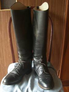 乗馬 ライディング ロング レザーブーツ / Vintage Effingham Equestrian Motorcycle Riding Leather Boots MADE IN U.S.A. Size 10 (28cm)