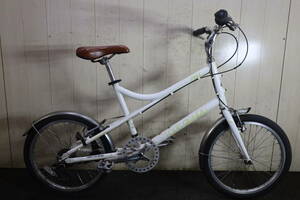 人気良品！LOUIS GARNEAUルイガノ LGS-MV1 20型 アルミ シマノ7速 410mm minivelo WHITE