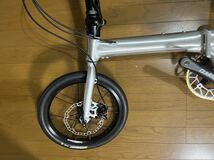 8.2KG ★超軽量　折り畳み　自転車　クリア塗装　アルミ　９速　カスタム　★未使用品★ 検（ダホン　DAHON K3 PLUS(0)_画像5