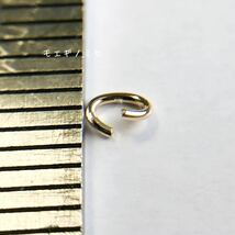 18金 Cカン 3.0×2.4mm 線径0.5mm 2個セット 日本製 k18アクセサリーパーツマルカン18k 素材 丸カン_画像2