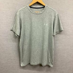 I895 UNDER ARMOUR アンダーアーマー Tシャツ 半袖 カットソー ワンポイント ロゴ プリント スポーツ シンプル メンズ グレー サイズ MD