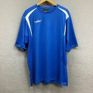 J5 UMBRO アンブロ ゲームシャツ Tシャツ 半袖 サッカー football スポーツ トレーニング メンズ ブルー サイズ USA XL ワンポイント ロゴ