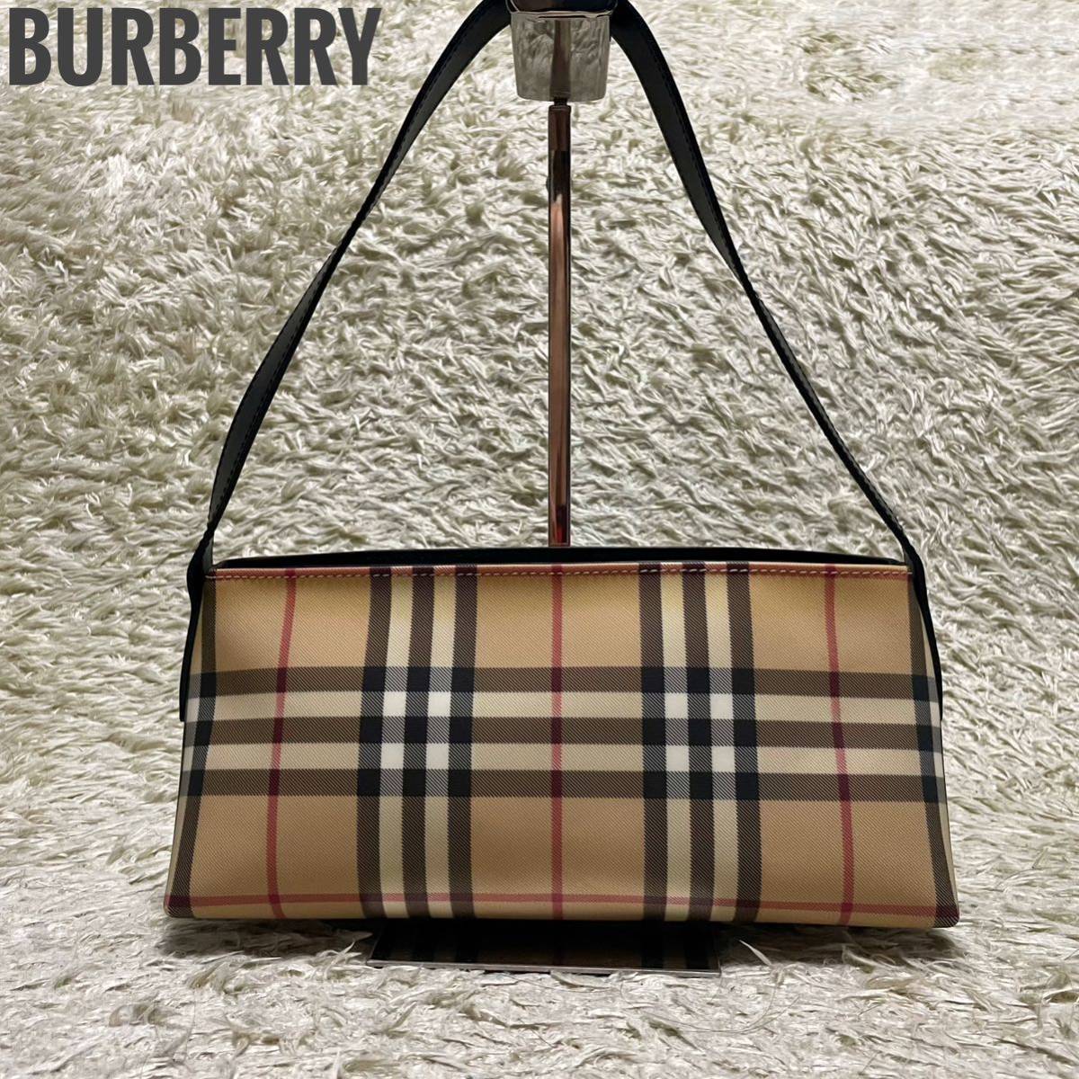 BURBERRY バーバリー ノバチェック スーツカバー ハンドバッグ