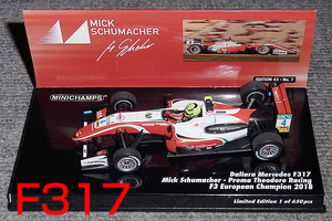 1/43 ダラーラ メルセデス F317 ミック シューマッハ F3 ヨーロピアン チャンピオン2018 MERCEDES Dallara 