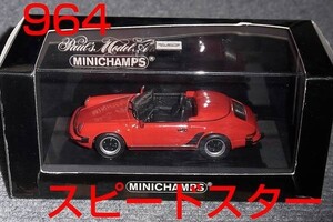 1/43 ポルシェ 911 (930) スピードスター レッド 1988 PORSCHE SPEEDSTAR