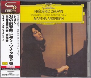 ★CD DG ショパン:24の前奏曲.ピアノ・ソナタ第2番 *マルタ・アルゲリッチ(Martha Argerich)/生産限定盤SHM-CD仕様