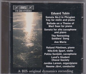 ★CD レア BIS Eduard Tubin:Chamber Music トゥビン:フリギア旋律によるヴァイオリン・ソナタ*スパーフ.ペンティネン.サヴィヨキ.ヤルヴィ