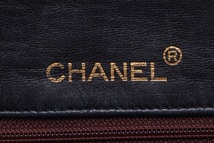 CHANEL シャネル ミニマトラッセ ターンロック シングルフラップ チェーンハンドバッグ ラムスキン 黒（ゴールド金具）_画像8