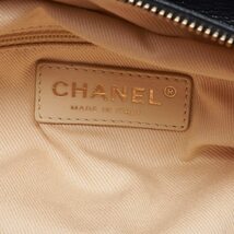 CHANEL シャネル ココマーク マトラッセ ダブルチェーンショルダー スパークルレザー 黒（ゴールド金具） ショルダーバッグ_画像8