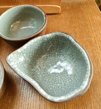 ★ 伊賀焼 茶器 土楽陶園 茶器揃え 茶器セット 宝瓶 急須 湯呑 湯冷まし 7点セット 煎茶道具 煎茶 土楽窯 元箱付き 箱の蓋に書き込み有り_画像6