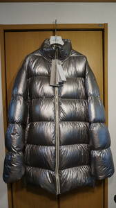 [ rare ]MONCLER x Rick Owens Moncler Rick Owens down jacket Cyclopic Duvet Coat [ size 2] silver 