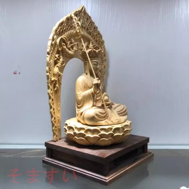 地蔵菩薩座像 開運風水 鎮宅辟邪 木彫仏像 彫刻工芸品 家庭用仏壇供養 檜木 高約20cm 地蔵菩薩座像 開運風水 鎮宅辟邪 木彫仏像 彫刻工芸品 家庭用仏壇供養 檜木 高約20cm