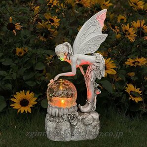 花の妖精のカラフルガーデンライト 装飾品 オーナメント アート おしゃれ かわいい ガーデニング 庭 インテリア プレゼント ギフトの画像6
