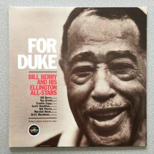 【長岡鉄男 TASリスト】米M&K ダイレクロ・カット究極HiFi orig.品 「FOR DUKE」 Bill Berry Duke Ellington All-Stars 完璧新同品