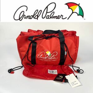 新品 Arnold Palmer 大型ランドリーバッグ RED アーノルドパーマー バッグ カバン エコバッグ レジかご アウトドア 旅行 コンパクト収納