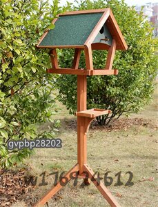  new goods recommendation * bird feeder bird. bird table wood triangle roof type wooden. field bait vessel . corrosion rain sunburn prevention 