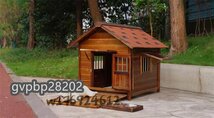 新入荷☆高級製品 犬小屋 犬 別荘 飼育ケージ 小動物ケージ 組立式 108*80*85cmcm 室外 木製 ドアと窓付きの犬用犬小屋 小型犬用_画像7