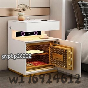  new goods * bedside table safe unification Home Smart rechargeable lock board simple modern bed room side cabinet .. storage box safe 