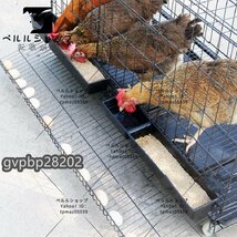 新入荷☆特大 折りたたみ鶏小屋 自動エッグロールケージ、フードボウル、トレー、水槽付き チキンケージ飼育ケージ 120*50*65cm 鶏小屋_画像4