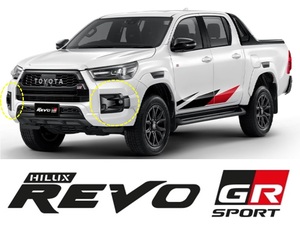 TOYOTA HILUX タイ GRスポーツ フォグカバー 左右セット ブラック REVO GUN125 フォグランプ ガーニッシュ タイモデル トヨタ純正