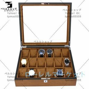  high class arm clock case wristwatch 18ps.@ storage wristwatch storage case arm clock case collection case wooden on Lee one clock case storage case 