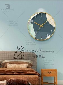 壁掛け時計　北欧風　現代風　高級感　静音　電池式　円形時計　ファッション　エレガント　ベッドルーム 　リビング