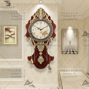 高級感溢れる ヨーロッパ式　応接間　壁掛け時計　静音　飾り物　壁掛け時計　創意　ファクション　簡約　復古　豪華 時計