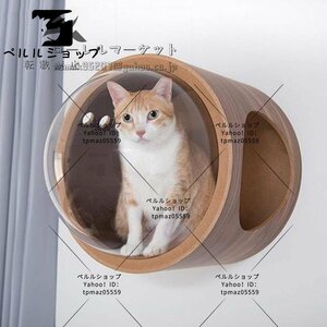 猫 キャットウォーク キャットステップ ベッド ハウス 壁付け 天然木 宇宙