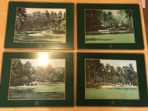 AUGUSTA NATIONAL GOLF CLUB オーガスタ・ナショナル・ゴルフクラブ　プレイスマット 4枚セット 