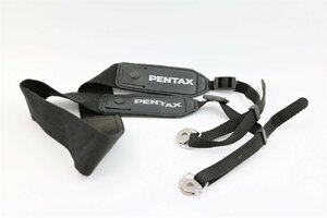 PENTAX ペンタックス 67 6X7 645用 フィルム カメラ ストラップ 黒色 ブラック 専用金具付 中判 ネックストラップ ショルダーストラップ