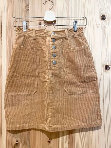 レトロガール コーデュロイタイトスカート Mサイズ