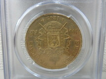 フランス　100フラン金貨　100Fr　ナポレオン3世（有冠・月桂冠）1862-A　PCGS AU58　France　#57173_画像6