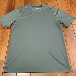 沖縄 米軍放出品 CHAMPION Tシャツ トレーニング　ランニング　OD SMALL (管理番CD204)
