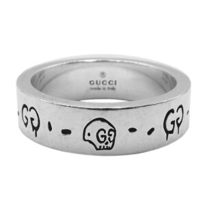 グッチ アクセサリー GUCCI ゴースト リング 0.5cm #19 18号 指輪 Ag925 スターリングシルバー メンズ 477339 JJS03740